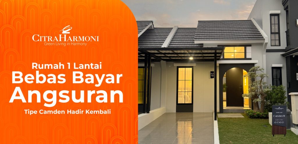 Rumah 1 Lantai Bebas Bayar Angsuran