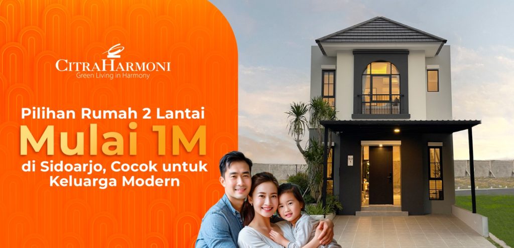 Rumah 2 Lantai Mulai 1M di Sidoarjo
