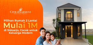 Rumah 2 Lantai Mulai 1M di Sidoarjo